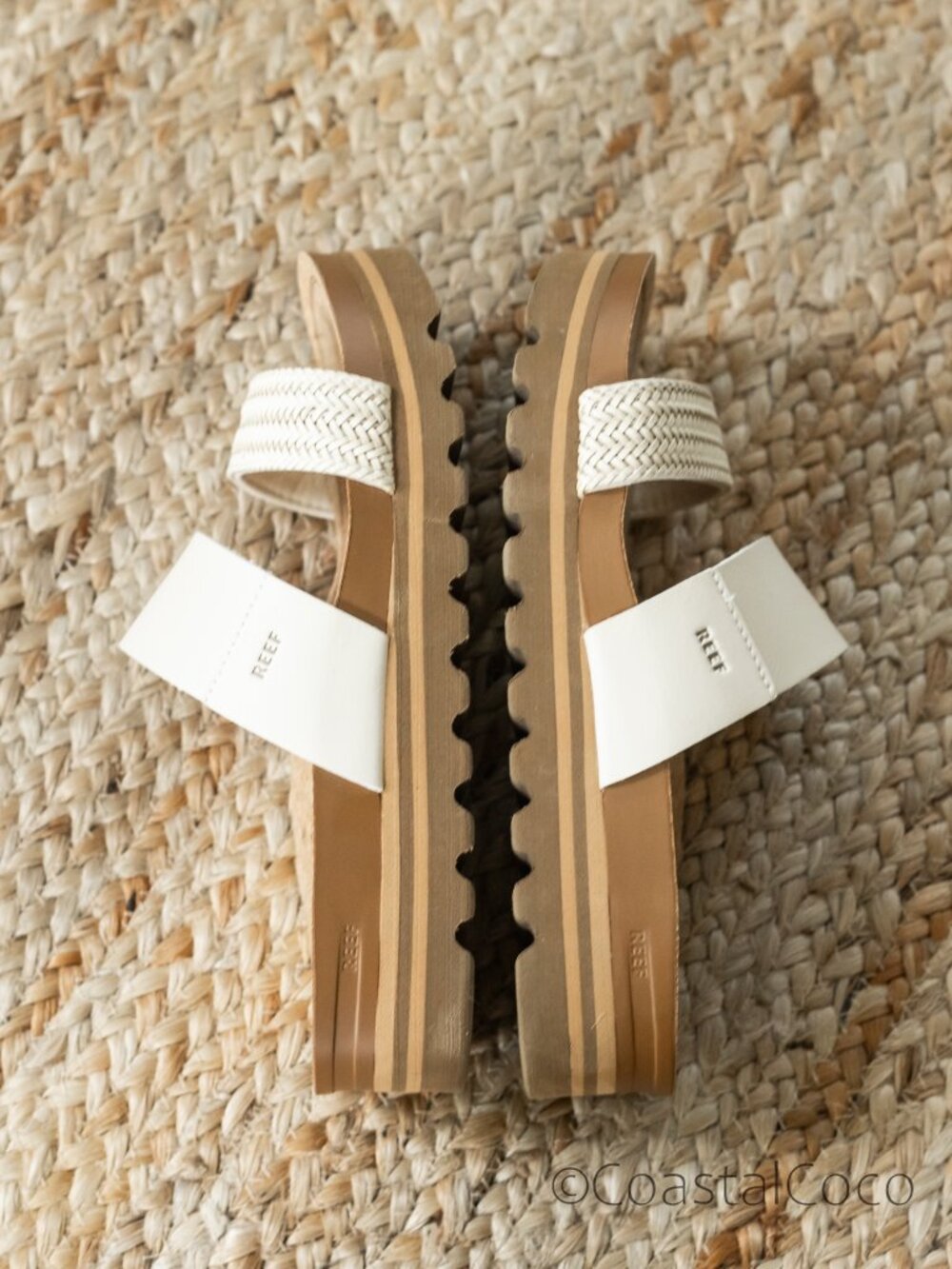 Reef Women's Cushion Vista Hi Sandal Size 9 Slide Summer Resortwear Coastal Boho - Picture 8 of 11